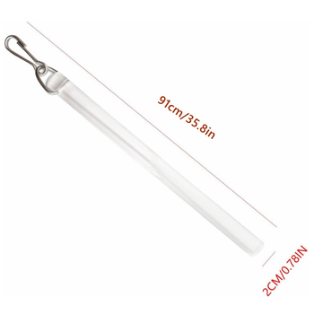 2 bucăți accesorii pentru bara de perdea din acrilic transparent, 91 cm (36 inchi)
