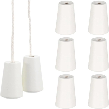 Set cu 6 ceasuri din lemn bej și accesorii pentru perdele