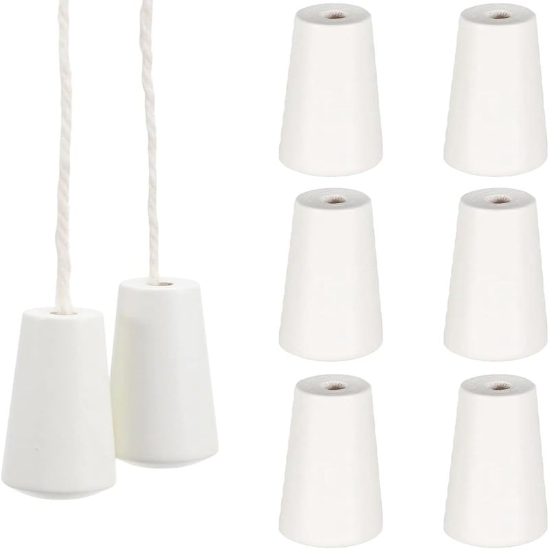 Set cu 6 ceasuri din lemn bej și accesorii pentru perdele