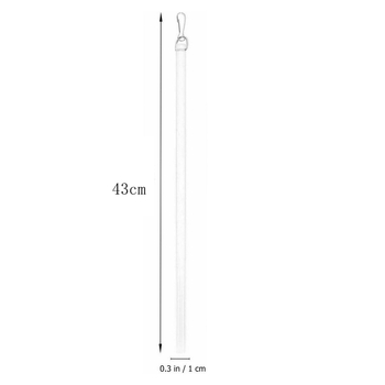Bară de înclinare din acril, 43 cm, transparentă sau albă, accesorii pentru jaluzele