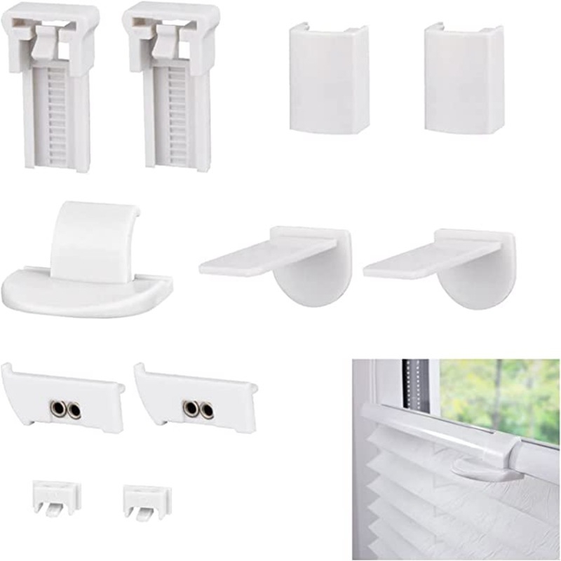 Set de 11 piese accesorii pentru jaluzele plisate de 20 mm – piese de înlocuire