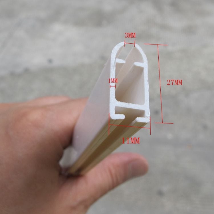 Accesorii pentru jaluzele rulante: țeavă plată din plastic de 3 cm, PVC tijă inferioară