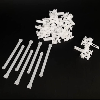 Set de accesorii pentru perdea cu 12 role și 12 piese de conectare, accesorii detașabile