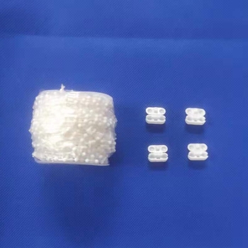 Set accesorii pentru perdele verticale de 127 mm — lanț inferior, 10 m, cleme cu mărgele (4)