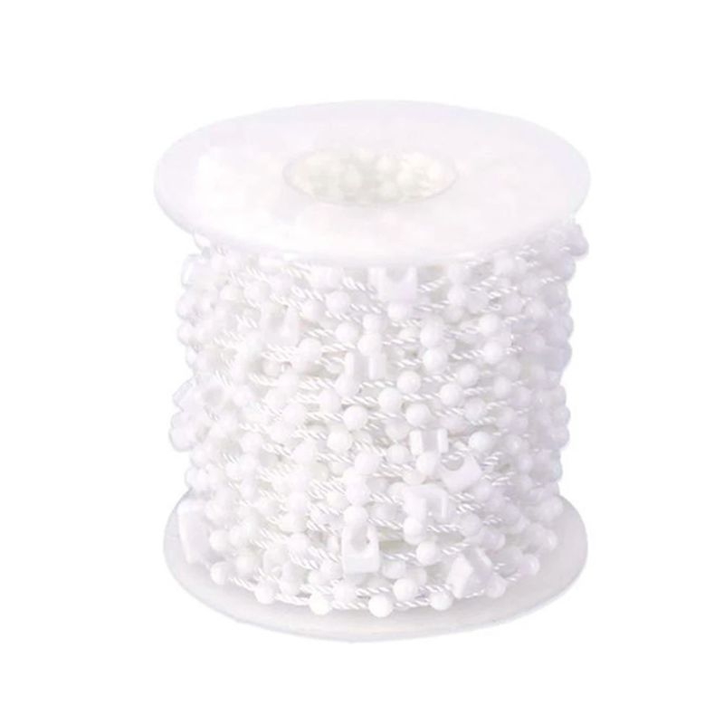 Set accesorii pentru perdele verticale de 127 mm — lanț inferior, 10 m, cleme cu mărgele (4)
