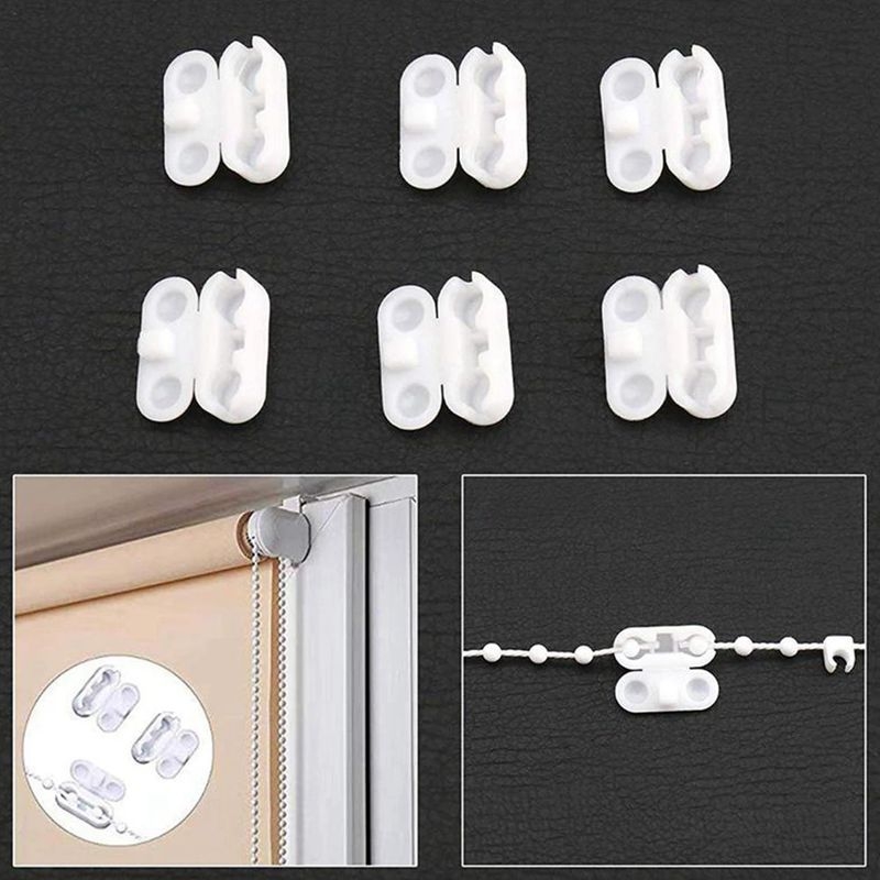 Set accesorii pentru perdele verticale de 127 mm — lanț inferior, 10 m, cleme cu mărgele (4)