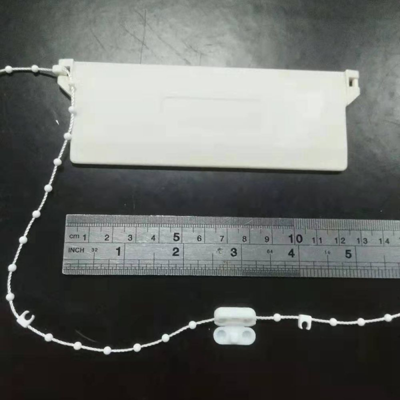 Set accesorii pentru perdele verticale de 127 mm — lanț inferior, 10 m, cleme cu mărgele (4)