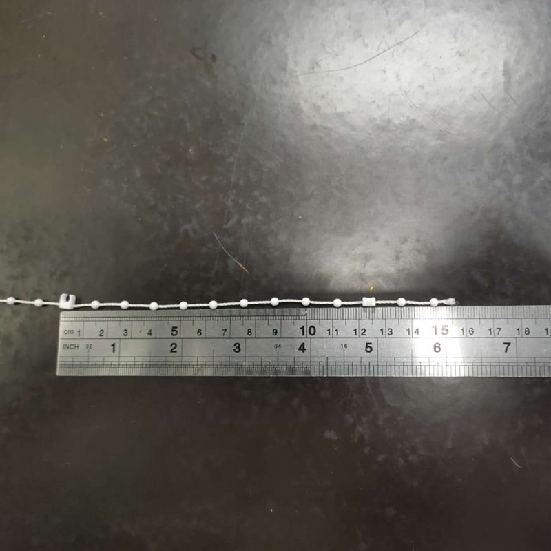 Set accesorii pentru perdele verticale de 127 mm — lanț inferior, 10 m, cleme cu mărgele (4)