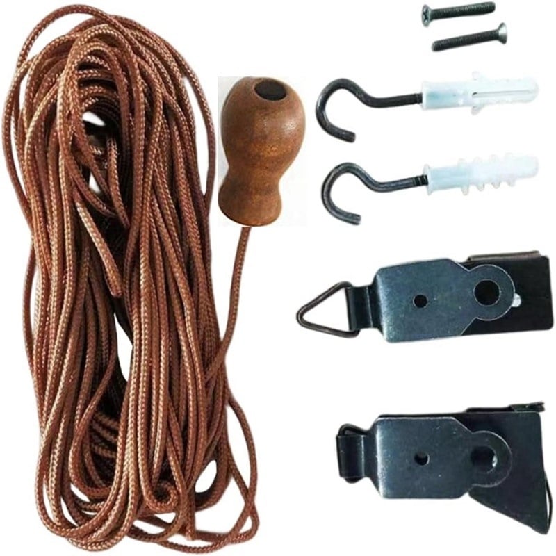 Kit accesorii pentru perdele din bambus pentru rulouri romane – piese de înlocuire