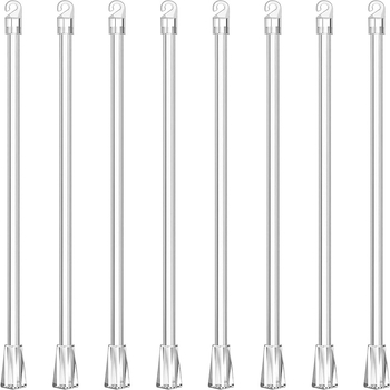 Tije rotative transparente de 60 cm pentru jaluzele – set de 2/4/6/8/10 bucăți