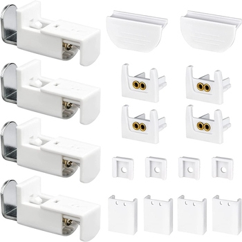 Set de instalare pentru perdele plisate, 18 piese, cu suporturi de montaj și accesorii de fixare pentru rulouri