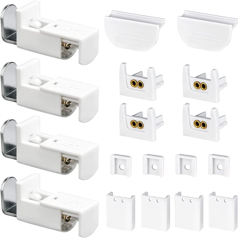 Set de instalare pentru perdele plisate, 18 piese, cu suporturi de montaj și accesorii de fixare pentru rulouri