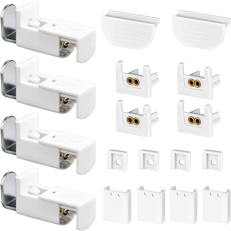 Set de instalare pentru perdele plisate, 18 piese, cu suporturi de montaj și accesorii de fixare pentru rulouri