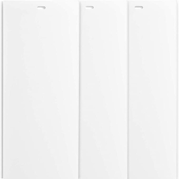 Set de 5 lamele PVC verticale pentru perdele, albe, rezistente la foc, impermeabile, anti-deformare