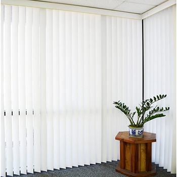 Set de 5 lamele PVC verticale pentru perdele, albe, rezistente la foc, impermeabile, anti-deformare