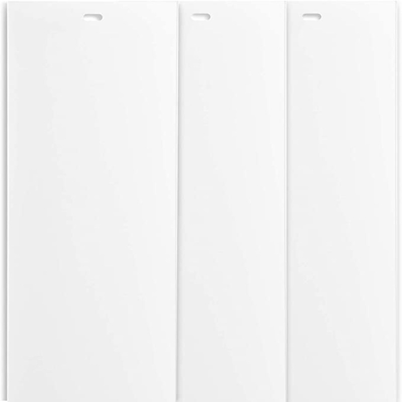 Set de 5 lamele PVC verticale pentru perdele, albe, rezistente la foc, impermeabile, anti-deformare