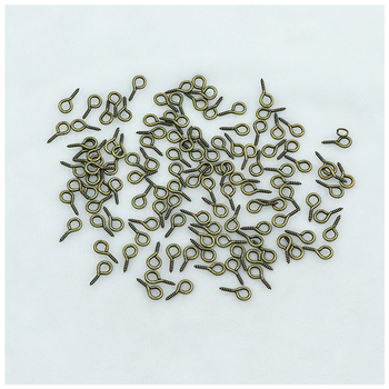 Kovové diely pre DIY šperky: očné kolíky, rohové kolíky, očné skrutky, 10 mm, viac veľkostí