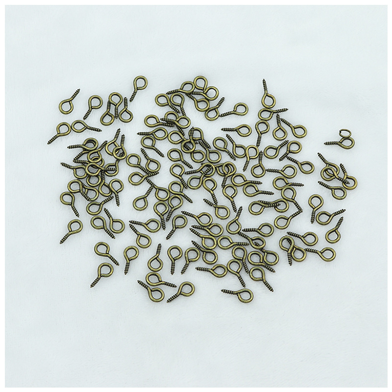 Kovové diely pre DIY šperky: očné kolíky, rohové kolíky, očné skrutky, 10 mm, viac veľkostí