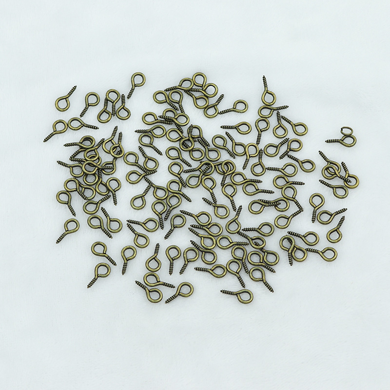 Kovové diely pre DIY šperky: očné kolíky, rohové kolíky, očné skrutky, 10 mm, viac veľkostí