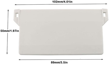 Sada 10 vertikálnych ťažkých dosiek s rozmermi 89 mm (3.5 in) pre zvislé žalúzie