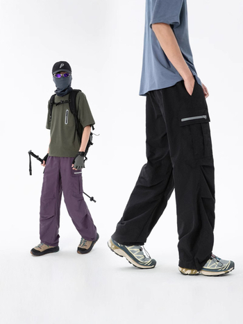Pánske pracovné nohavice s viacerými vreckami, štýl parašutistu, mestský streetwear, vonkajšie funkčné voľné nohavice