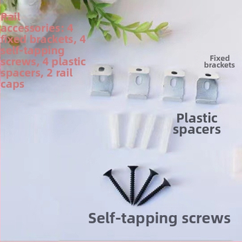 Nový krištáľový záves z korálikov, plastová koľajnica pre dverový záves, vodiaca dráha s kolieskom, DIY tyč, 360° ohybná dráha