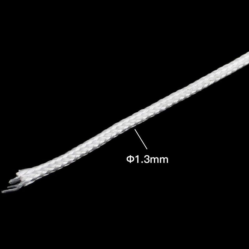 Biela šnúra na rolovacie žalúzie a doplnky k závesom, 100 m (109 yd), priemer 1,3 mm, materiál POM