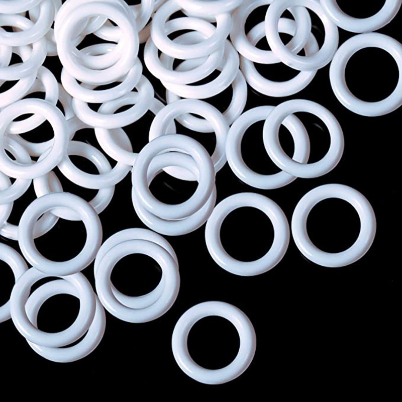 Súprava 100 bielych rímskych krúžkov pre DIY žalúzie