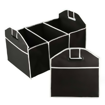 Skladací organizér do auta, box na skladovanie z netkanej textílie, rozmery 32×32×52 cm, objem 10–20 l, jednoduchý a moderný dizajn