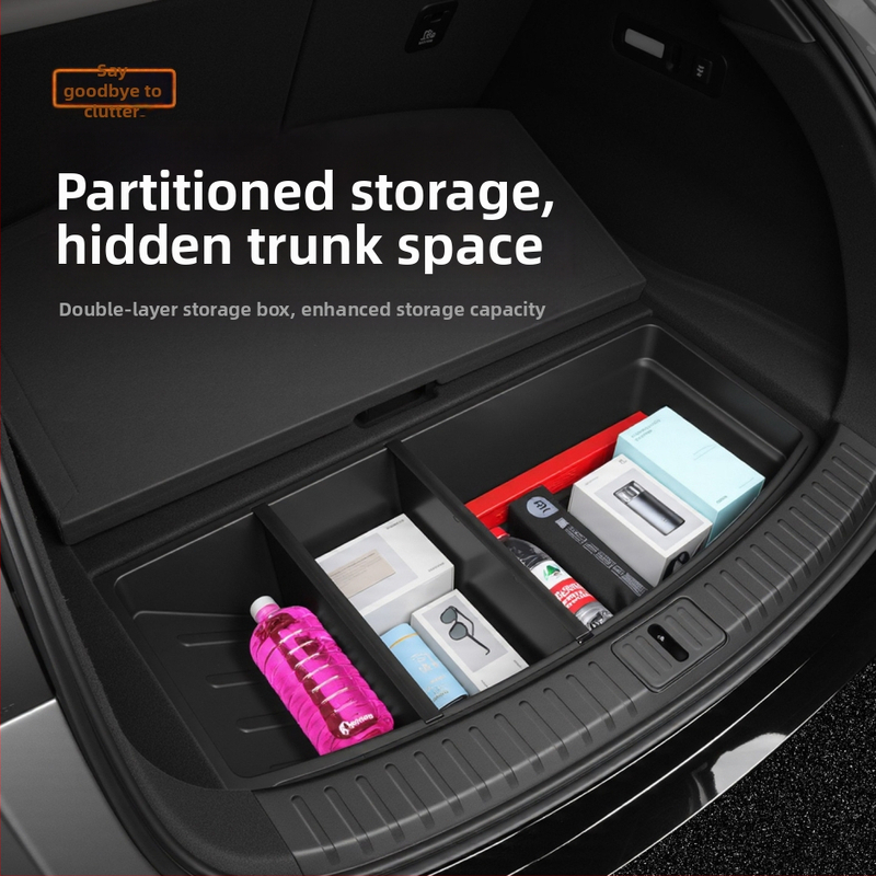 Skrytá spodná skrinka do batožinového priestoru auta pre organizáciu, kompatibilná so Xiaomi Yu7