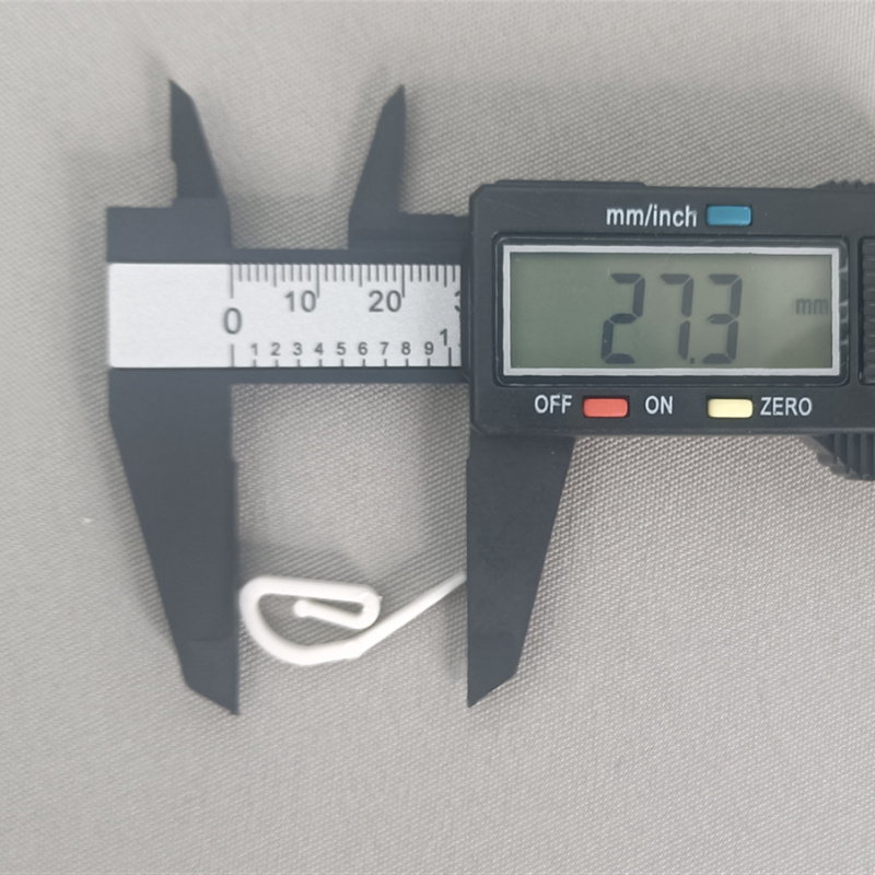 Nylonový závesový háčik a posuvná korálka sada, biela, 27 mm, MJT558, moderný minimalistický štýl