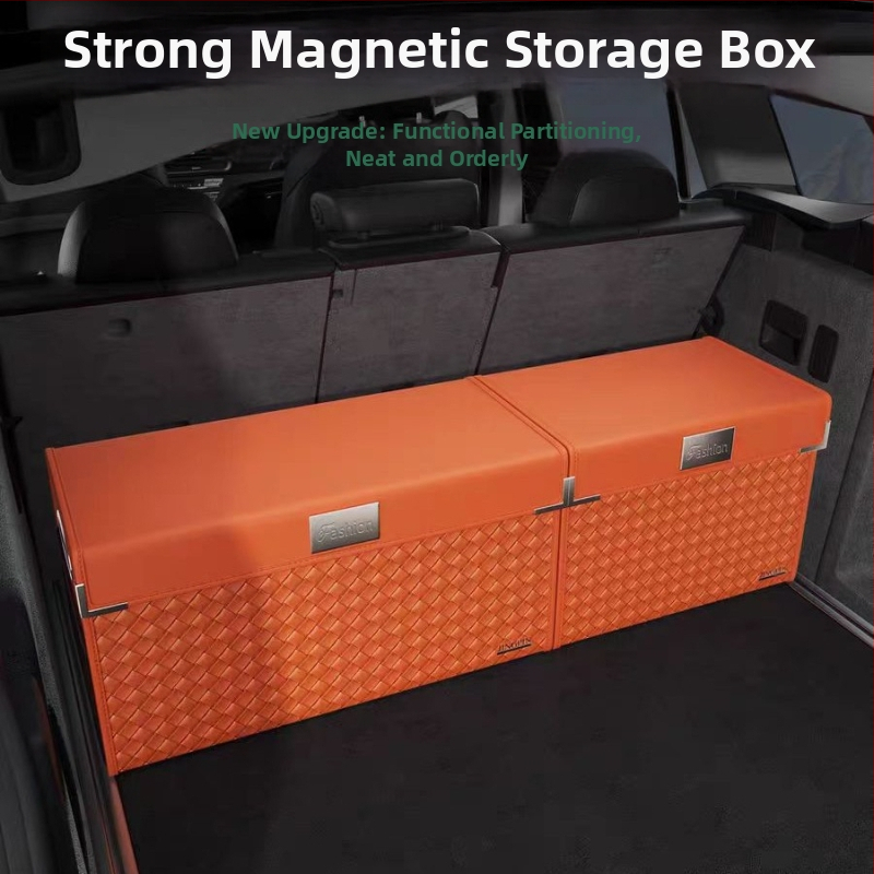 Sklopný magnetický box na batožinový priestor auta