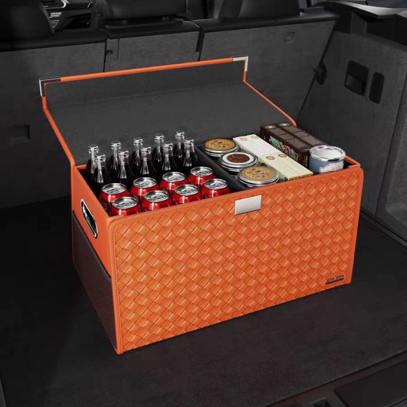 Sklopný magnetický box na batožinový priestor auta