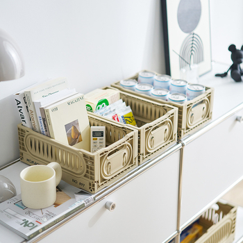 Skladací úložný box s dreveným vrchnákom — viacúčelový organizér na kempovanie a piknik, do batožinového priestoru auta, rozmery 52×35×29 cm, objem 40–50 l