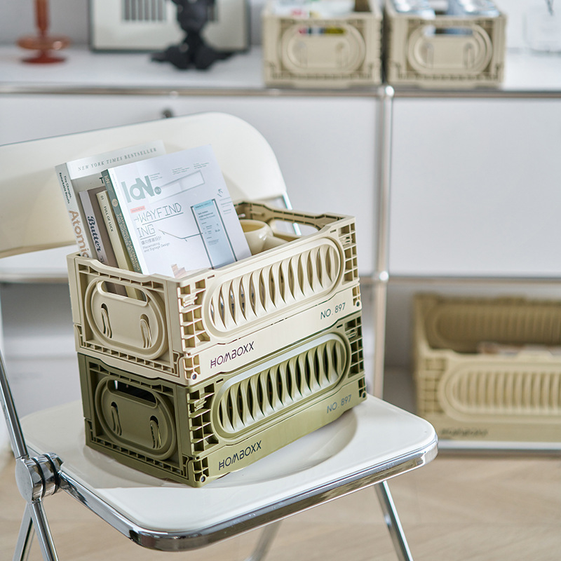Skladací úložný box s dreveným vrchnákom — viacúčelový organizér na kempovanie a piknik, do batožinového priestoru auta, rozmery 52×35×29 cm, objem 40–50 l