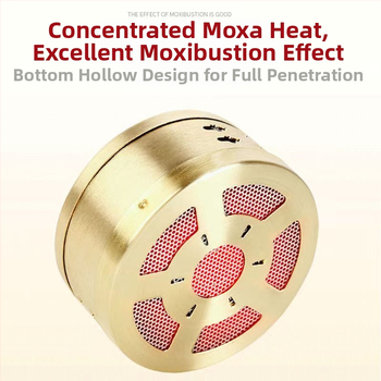 Bezdymový moxibustion set pre oči, prenosné domáce použitie, meďový box, látkové puzdro na oči, meridiánové prístroje