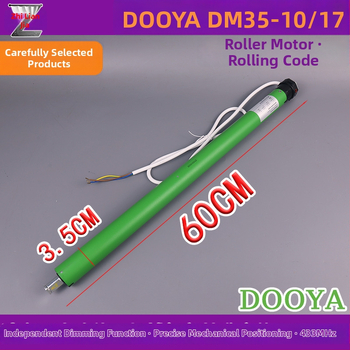 DOOYA DM35R-10N/17R Inteligentná závesová roleta na zdvíhanie s integrovaným diaľkovým ovládaním a rúrkovým motorom