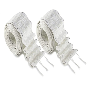 Set závesových pásov 5,2 m, šírka 8 cm, elastický a zosilnený, príslušenstvo k závesom – háčiky a textilný pás