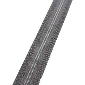 PVC заваряем цип за ветроустойчиви ролни щори, №4, двойна кост, открити зъби, куха тъкан с горещо топене на цип