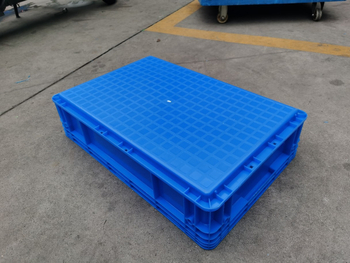 600 x 400 x 147 mm európsky štandard logistická krabica na prepravu, pre elektronické súčiastky, kompatibilný s výklopným krytom