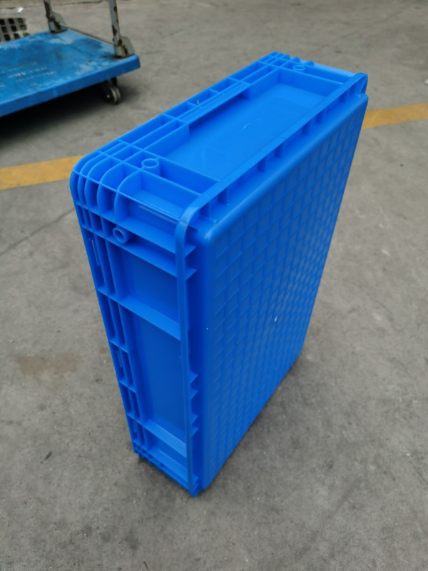 600 x 400 x 147 mm európsky štandard logistická krabica na prepravu, pre elektronické súčiastky, kompatibilný s výklopným krytom