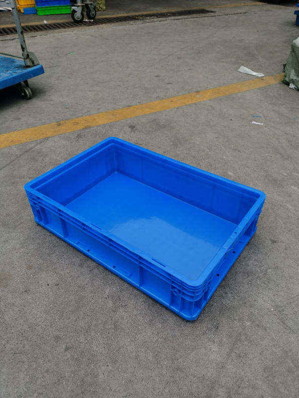 600 x 400 x 147 mm európsky štandard logistická krabica na prepravu, pre elektronické súčiastky, kompatibilný s výklopným krytom