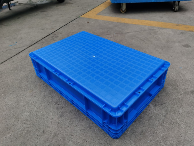 600 x 400 x 147 mm európsky štandard logistická krabica na prepravu, pre elektronické súčiastky, kompatibilný s výklopným krytom