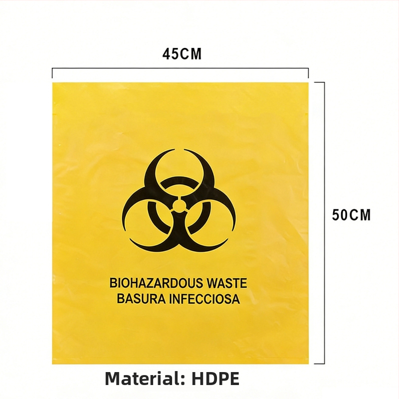 Na sklade: PE taška na zdravotný odpad, červená, 45×50 cm, pre sterilizáciu pri 121°C