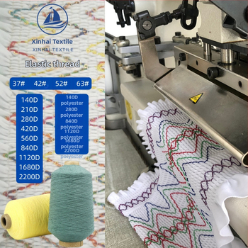 420D elastická niť zo spandexu, 0,3 mm polyesterová elastická niť, rovná, vysoká elasticita pre šitie