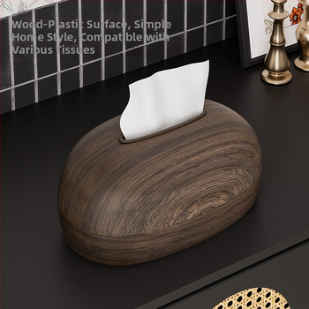 Box na vreckovky s imitáciou dreva do obývačky, európsky štýl, domáce použitie, kreatívny moderný luxus