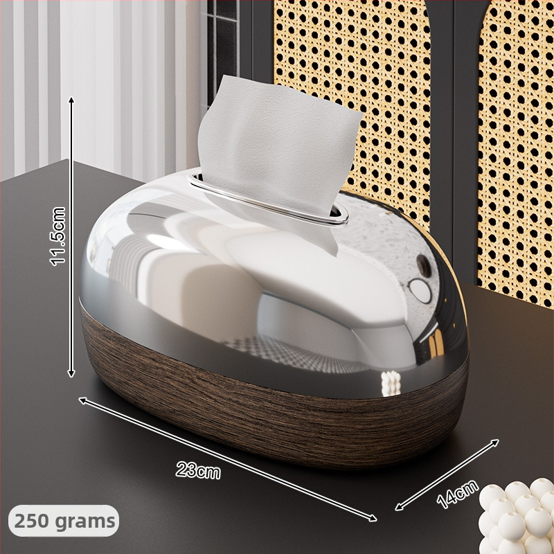 Box na vreckovky s imitáciou dreva do obývačky, európsky štýl, domáce použitie, kreatívny moderný luxus