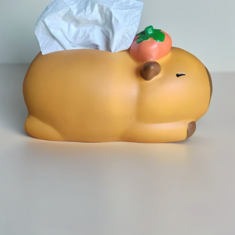 Capybara krabička na vreckovky – roztomilá a štýlová do obývačky, jedálne a kancelárie