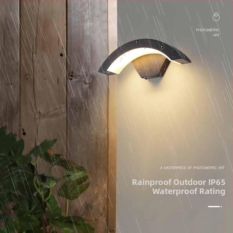 Vonkajšia nepremokavá stenová lampa so senzorom pohybu, hliníkové lupienkové prevedenie, LED, 220V