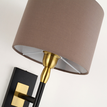 Skandinávsky minimalistická kreatívna nástenná lampa k nočnému stolíku, štýl hotelového showroomu, pre spálňu, obývačku, chodbu a študovňu, nový čínsky štýl